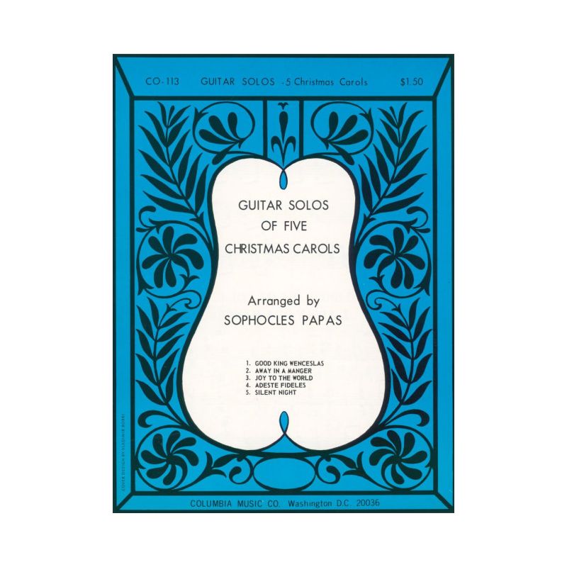 Guitar Solos Of Five Christmas Carols