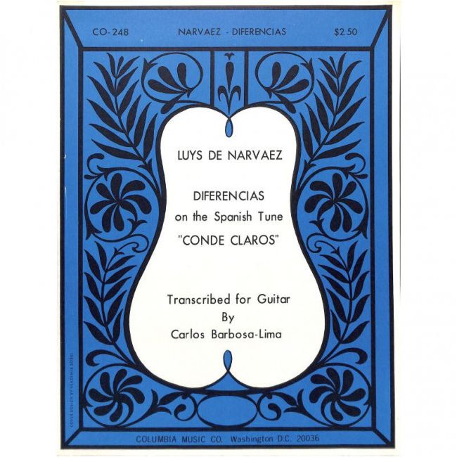 Narbaez, Luis - Diferencias on the Spanish Tune Conde Claros