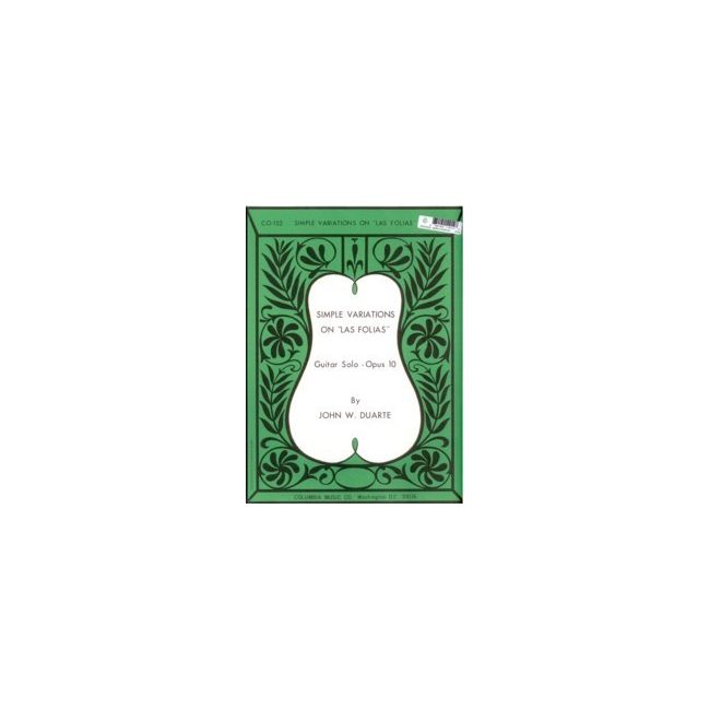 Duarte, John William - Simple Variations On Las Folias op. 10