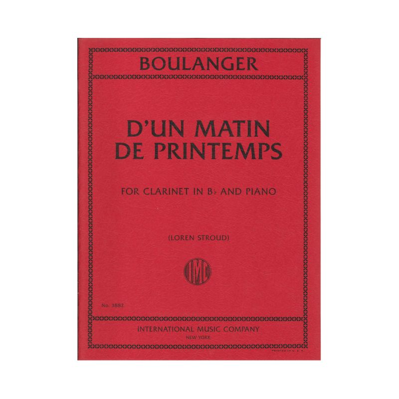 Boulanger, Lili - D’un matin de printemps