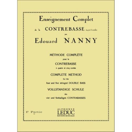Nanny, Edouard - Méthode Complete pour la Contrebasse, 1re partie