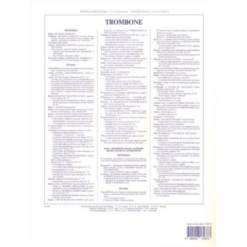 Lafosse, André - Méthode de Trombone, Volume 1