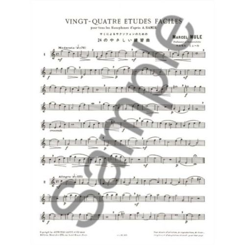 Mule, Marcel - 24 Etudes faciles