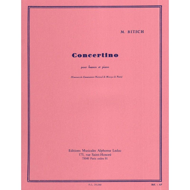 Bitsch, Marcel - Concertino