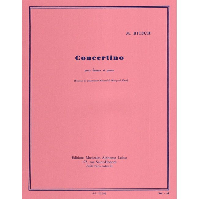 Bitsch, Marcel - Concertino