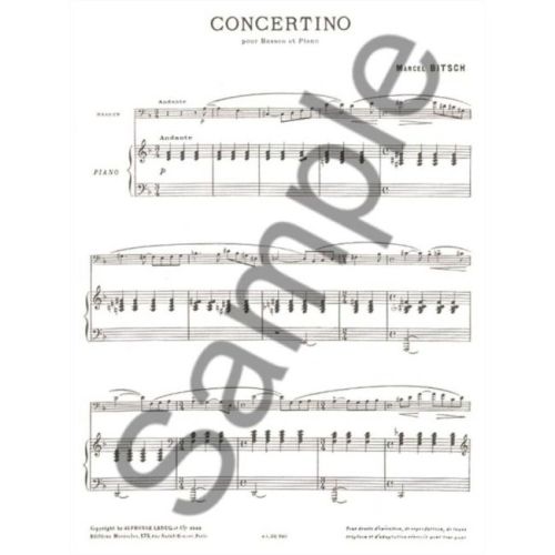 Bitsch, Marcel - Concertino