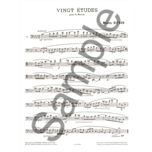 Bitsch, Marcel - Twenty studies