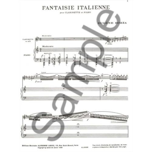 Bozza, Eugène - Fantaisie Italienne
