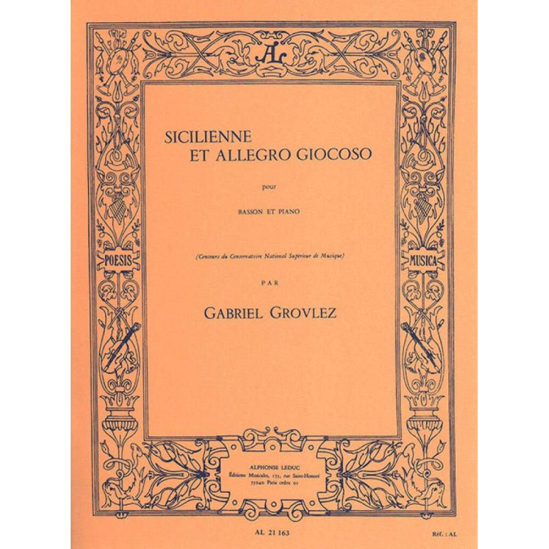 Grovlez, Gabriel - Sicilienne et Allegro Giocoso