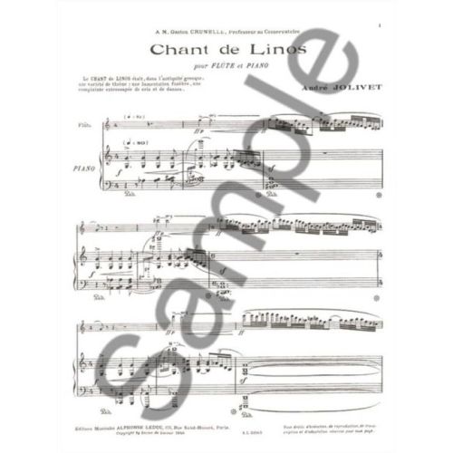 Jolivet, André - Chant De Linos
