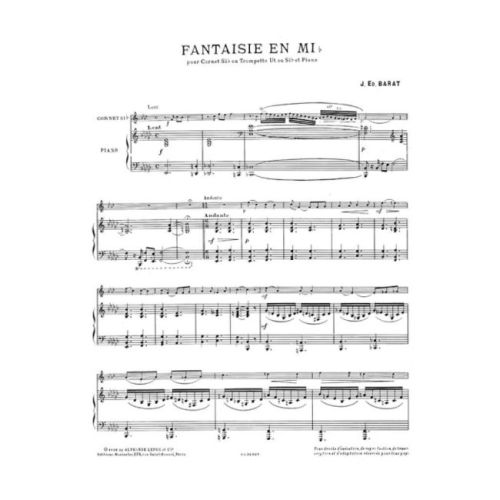 Barat, Jaques - Fantasie en Mi bémol