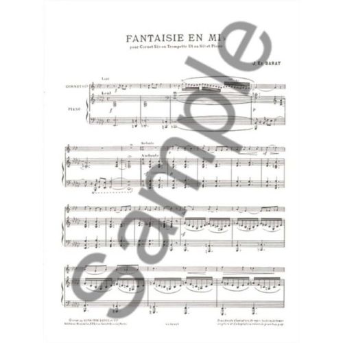 Barat, Jaques - Fantasie en Mi bémol