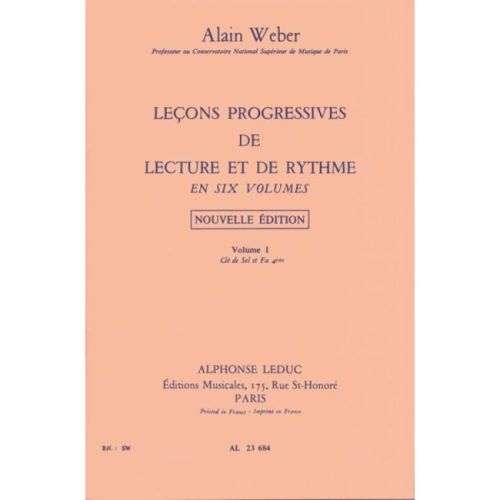 Weber, Alain - Leçons...