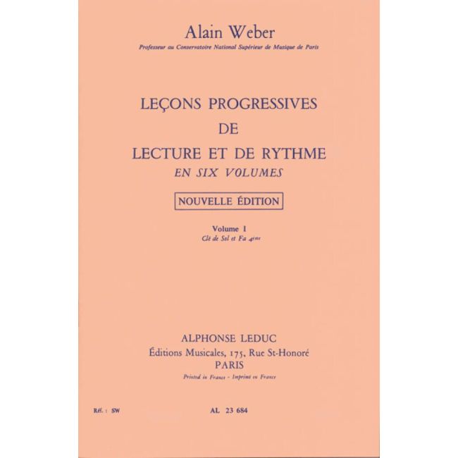 Weber, Alain - Leçons Progressives de Lecture et Rythme