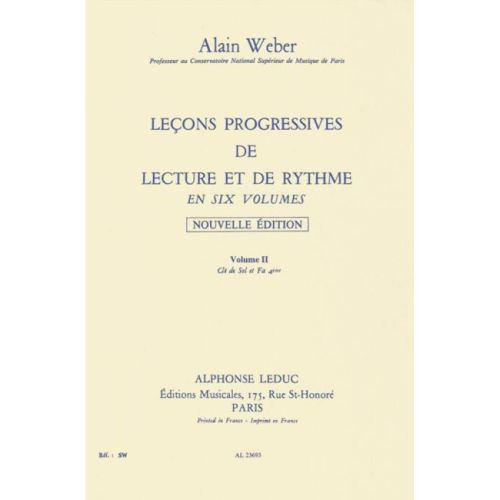 Weber, Alain - Leçons...