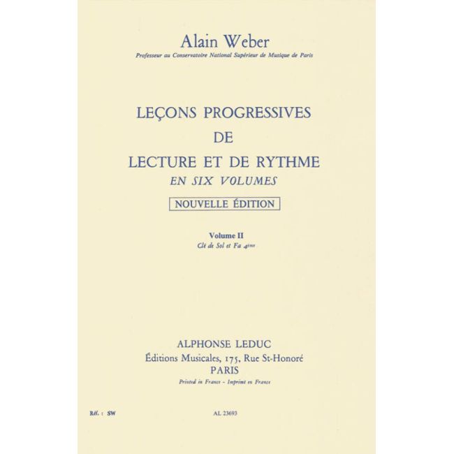 Weber, Alain - Leçons Progressives de Lecture et Rythme