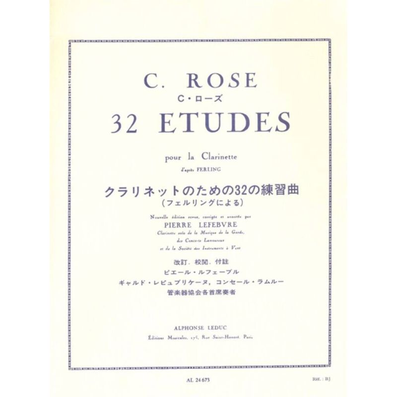 Rose, Cyrille - 32 Études pour la Clarinette