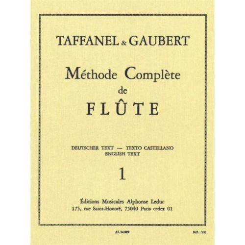 Taffanel, Paul - Méthode...