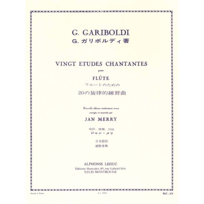 Gariboldi, Giuseppe - 20 Etudes Chantantes Opus 88