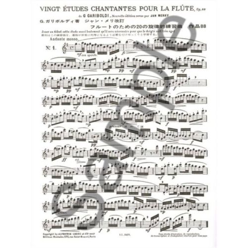 Gariboldi, Giuseppe - 20 Etudes Chantantes Opus 88