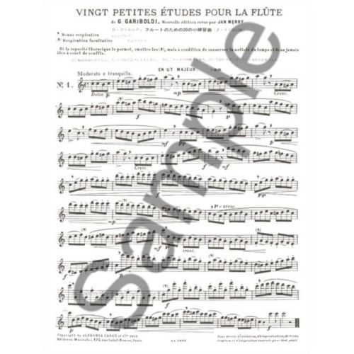 Gariboldi, Giuseppe - 20 Petites Etudes Opus 132