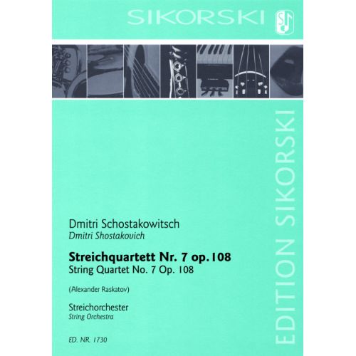 Shostakovich, Dmitri - Streichquartett Nr. 7 op. 108