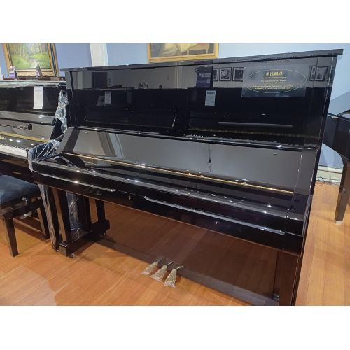 SOLD: Yamaha Certified Reconditioned U3X Upright Piano in Black Polyester