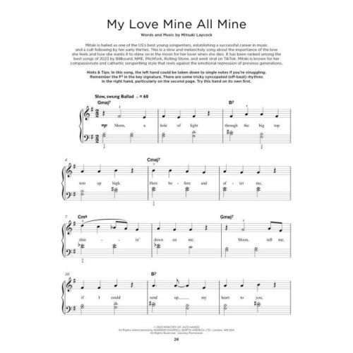 Really Easy Piano: Chart Hits of 2023-2024