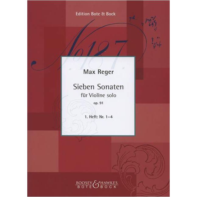 Reger, Max - Seven Sonatas op. 91 Book 1