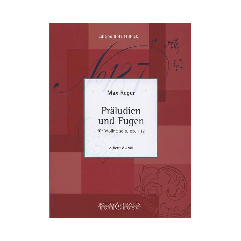Reger, Max - Preludes and Fugues op. 117 Book 2