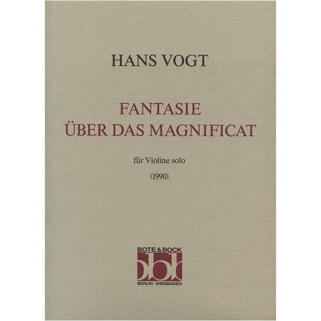 Vogt, Hans - Fantasie über das Magnificat
