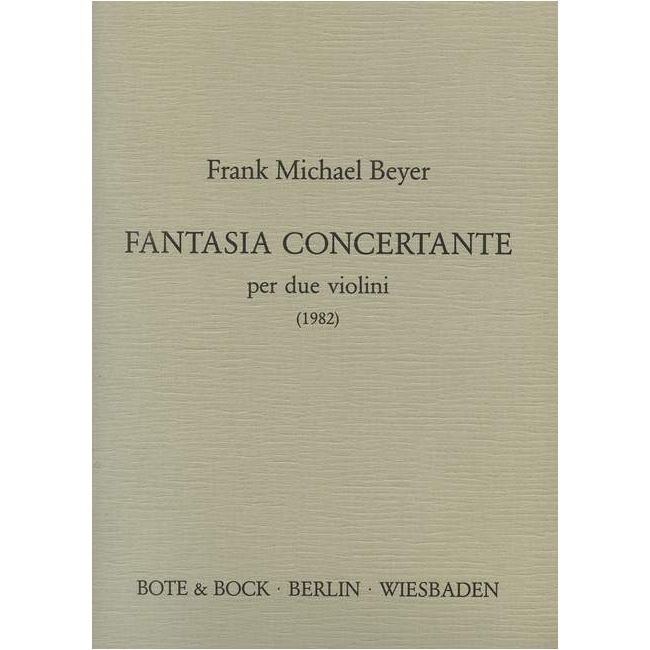 Beyer, Frank Michael - Fantasia concertante