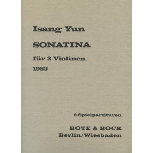 Yun, Isang - Sonatina
