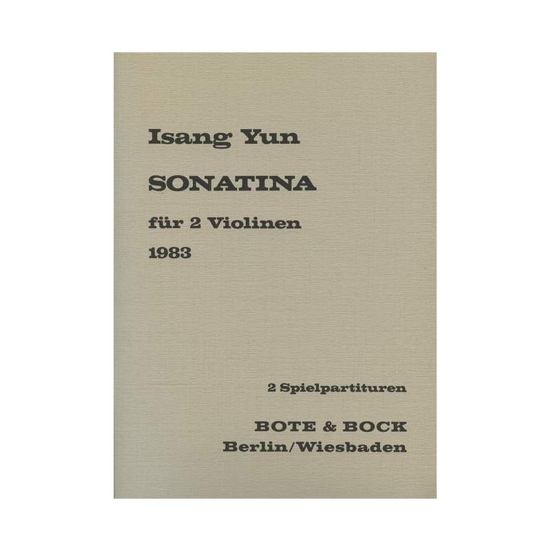 Yun, Isang - Sonatina