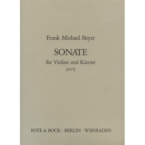 Beyer, Frank Michael - Sonata