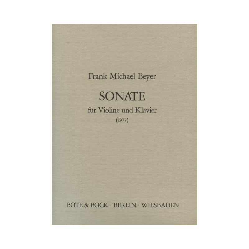 Beyer, Frank Michael - Sonata