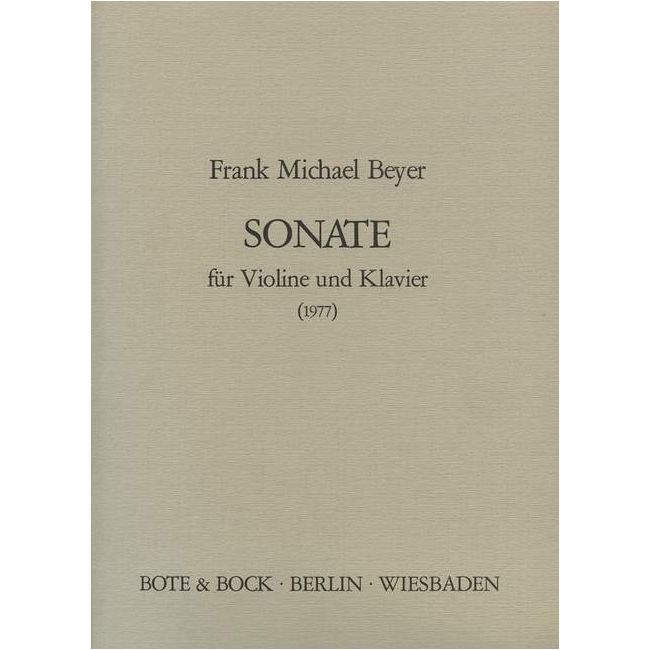Beyer, Frank Michael - Sonata
