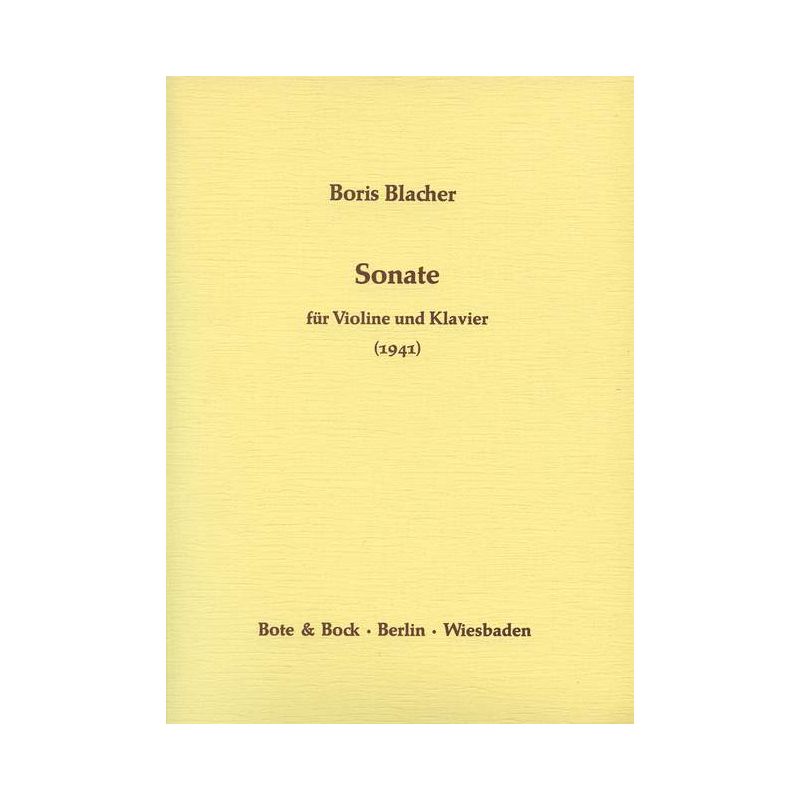 Blacher, Boris - Sonata