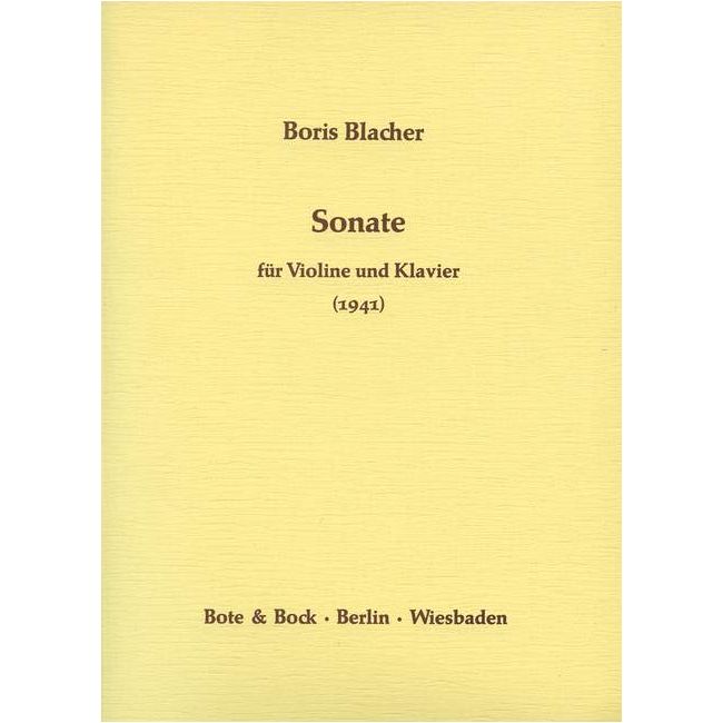 Blacher, Boris - Sonata