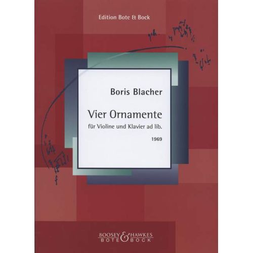 Blacher, Boris - Four...