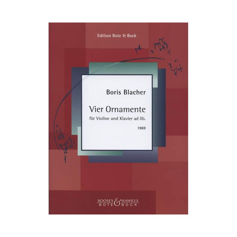 Blacher, Boris - Four Ornaments