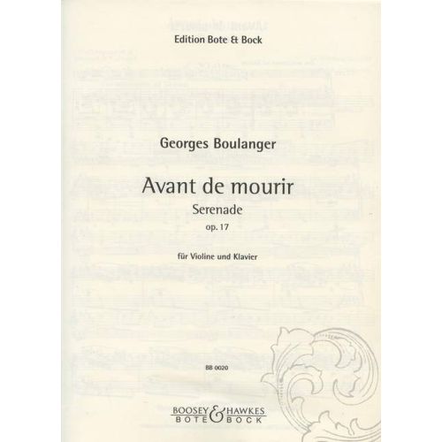 Boulanger, Georges - Avant...