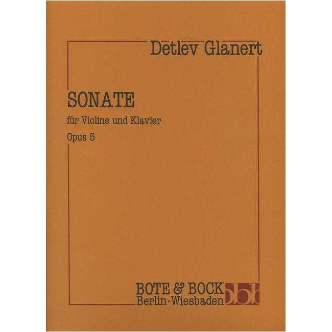 Glanert, Detlev - Sonata op. 5