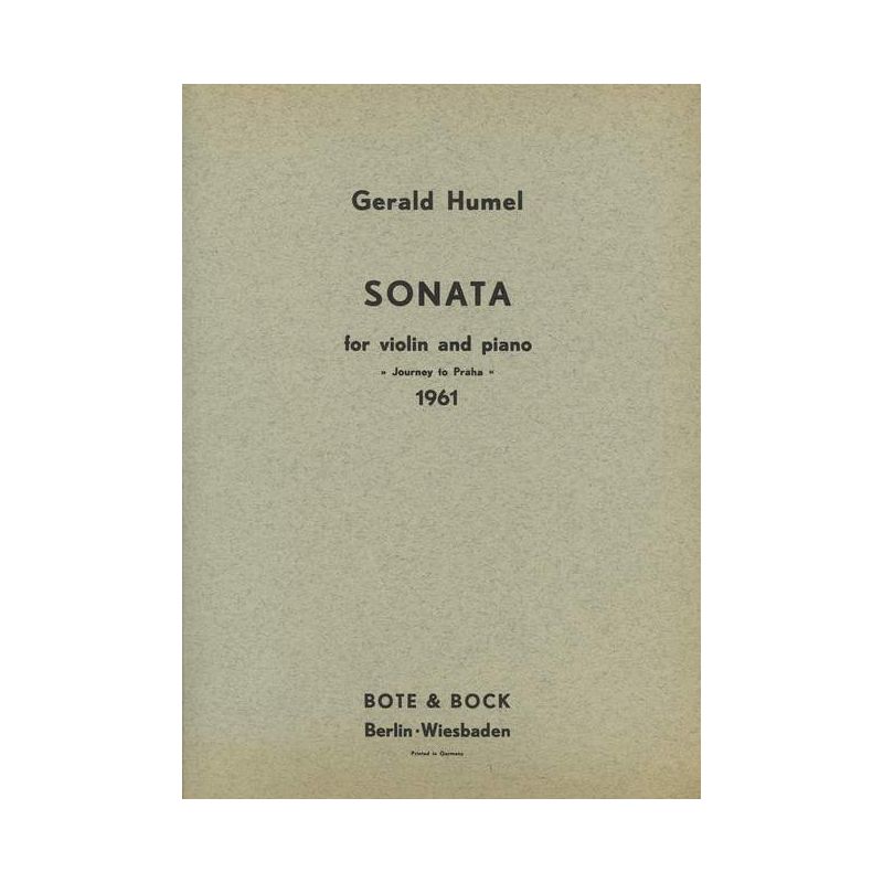 Humel, Gerald - Sonata No. 1