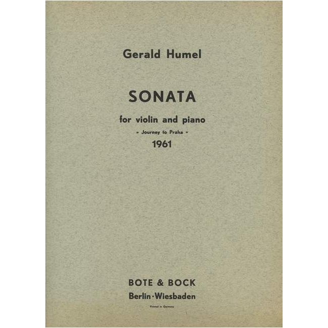 Humel, Gerald - Sonata No. 1