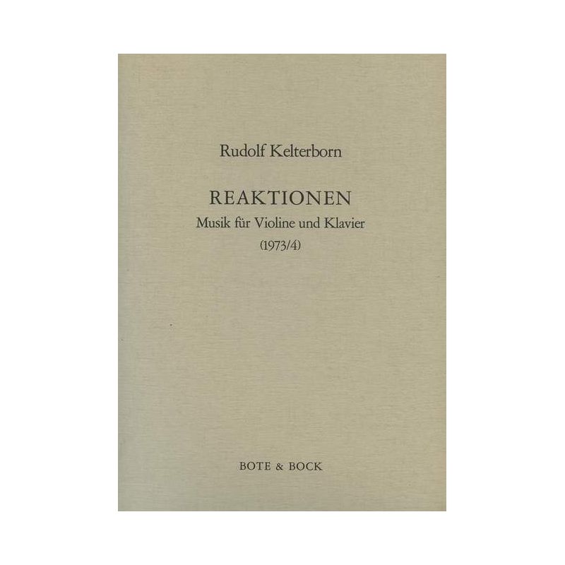 Kelterborn, Rudolf - Reactions