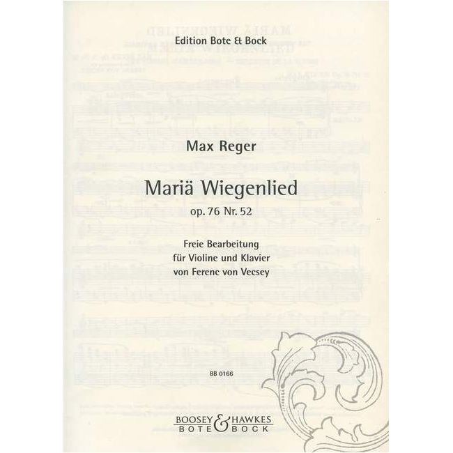 Reger, Max - The Virgins Slumber Song op. 76/52