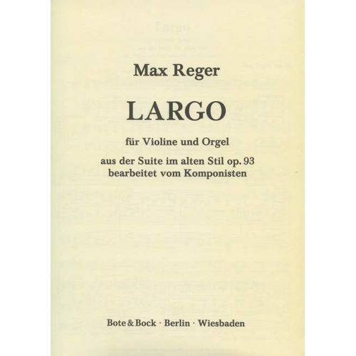 Reger, Max - Suite in the...