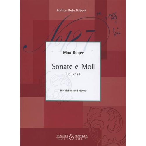 Reger, Max - Sonata E Minor...