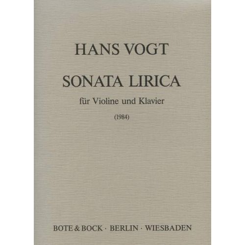 Vogt, Hans - Sonata lirica